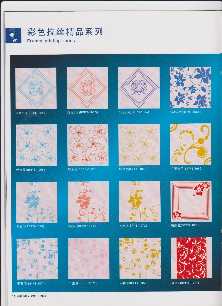 彩色拉丝精品－集成吊顶